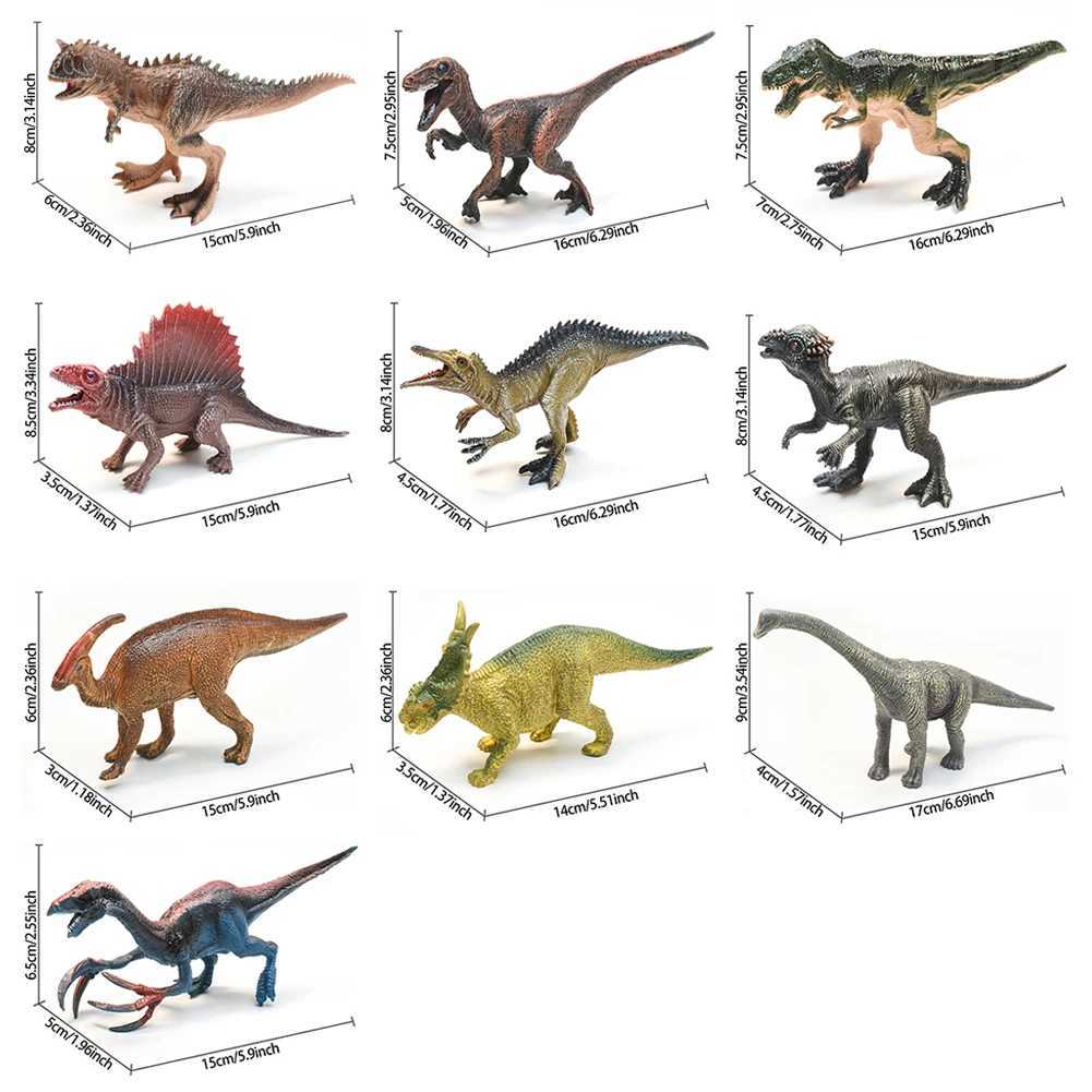 Autres jouets 10 15cm dinosaur modèles jouets Jurassic Tyrannosaurus Indominus rex triceratops Brontosaurus garçons et enfants Giftl240502