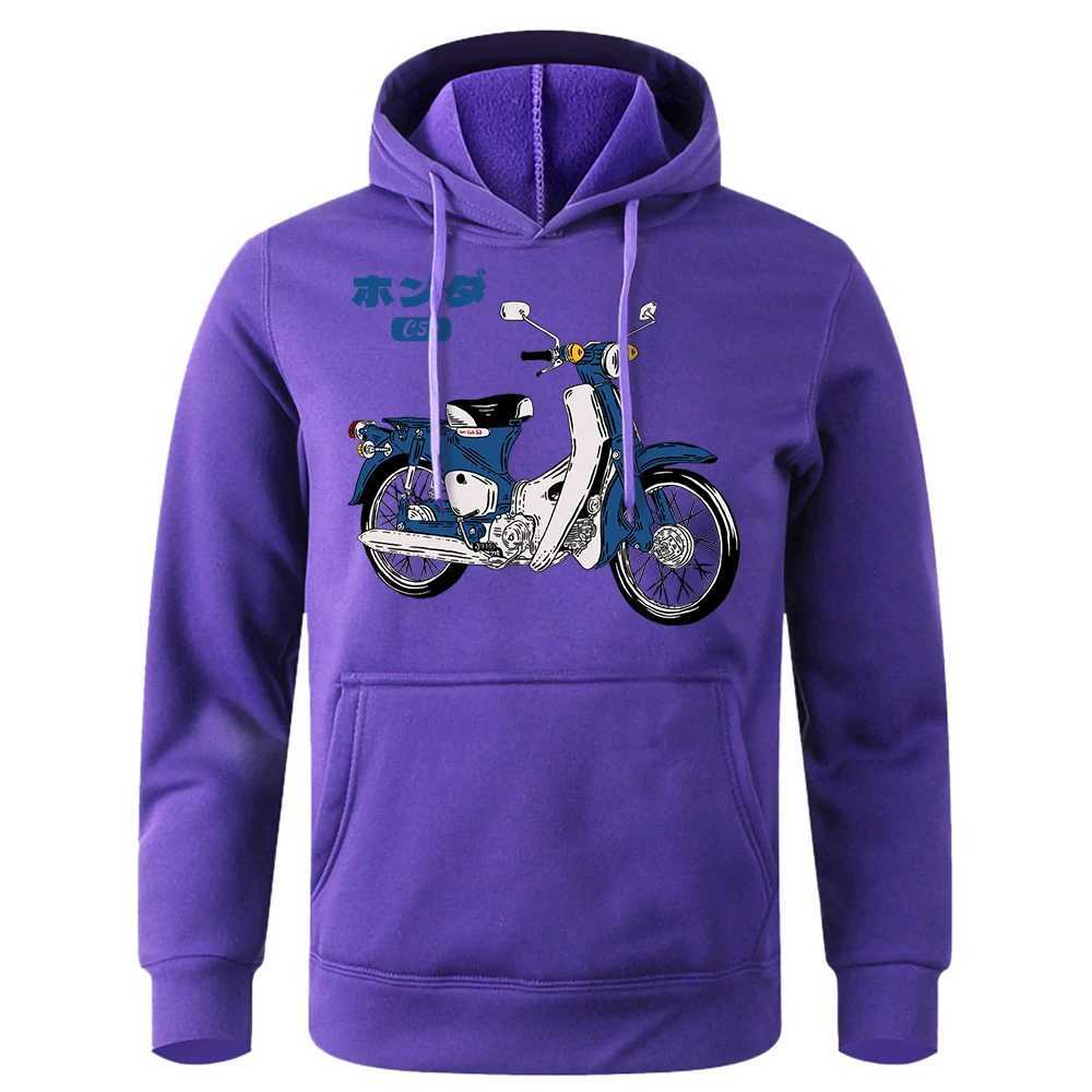 Sweats à capuche masculine Sweatshirts Classic Super Bear C50 Motorcycle imprimé Hoodie Sweat à capuche doux et respirant O-Neck Casual Hoodie Harajuku Tracksuit Mens Q240506