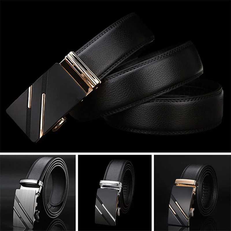 Accessori ionici da 120 cm da uomo Luxury Business Business Cintura da uomo Denim Str Belt Designer Mano in pelle Designer Gold e Argento Cucciola a cricchetto J240506