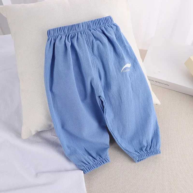 Shorts 1 2 3 4 5 Jahre New Childrens Anti Mosquito Hosen Sommer Baby Klimaanlage Bloomer Jungen und Mädchen Baumwolle und Leinen Pantsl2403