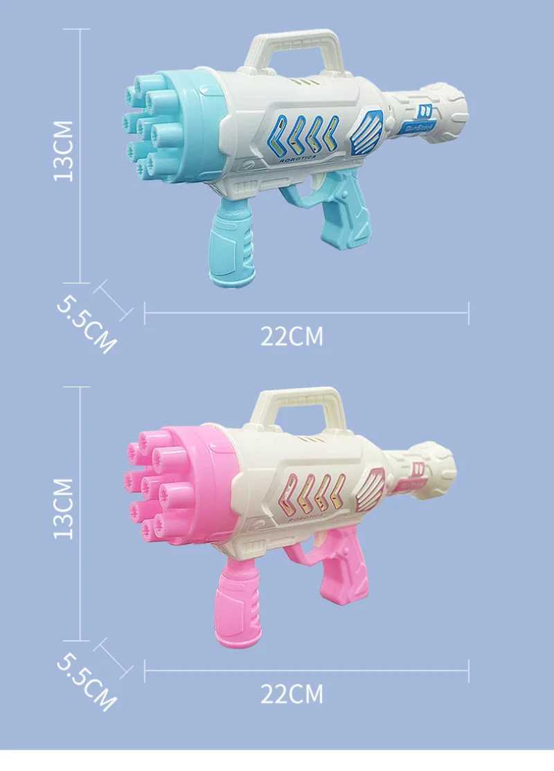 Gun Toys 9 Hole Soap Bubble Gun feestspellen Mini Little Rocket Bubble Machine Maker Soap Bubbles Toys For Kids Baby Boys Girls Children T240506