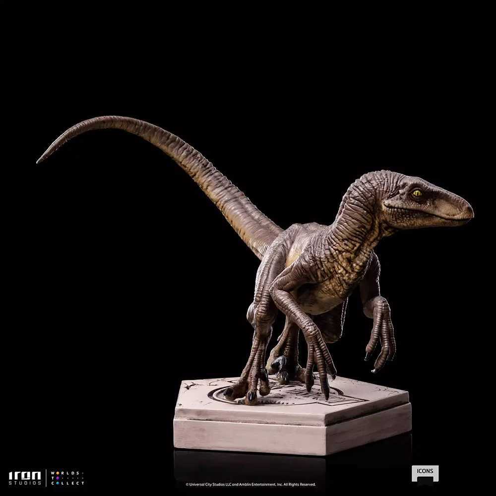 Other Toys Iron Studios Jurassic Dinosaur Velociraptor UNIVJP75222-IC Statue Limited Edition Picture Model Toy Scene Decoration GiftL240502