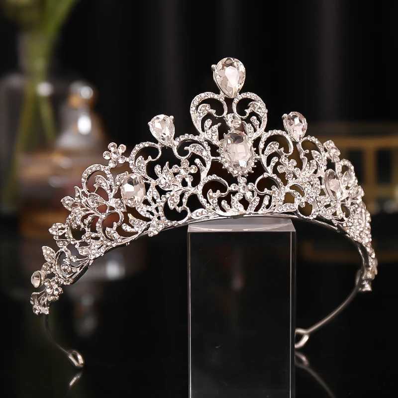 Biżuteria ślubna luksusowa korona ślubna dla panny młodej dhinstone biżuteria biżuteria