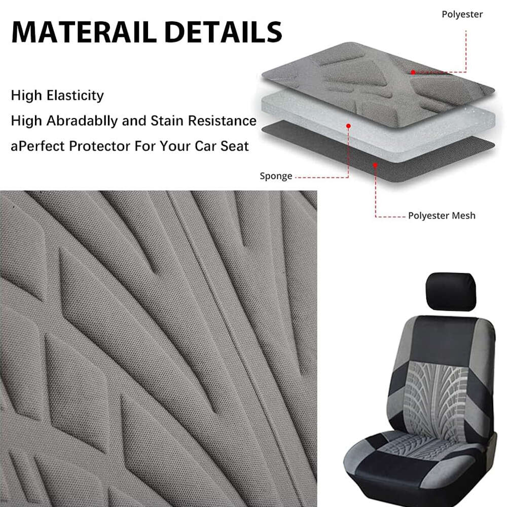 Cubiertas de asiento para el automóvil Banco trasero delantero para el automóvil para el SEDAN de tela universal Sedan Van Automotive Interior Covers