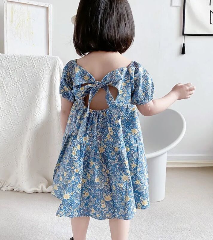 Style d'été Petite fille robe de princesse moes