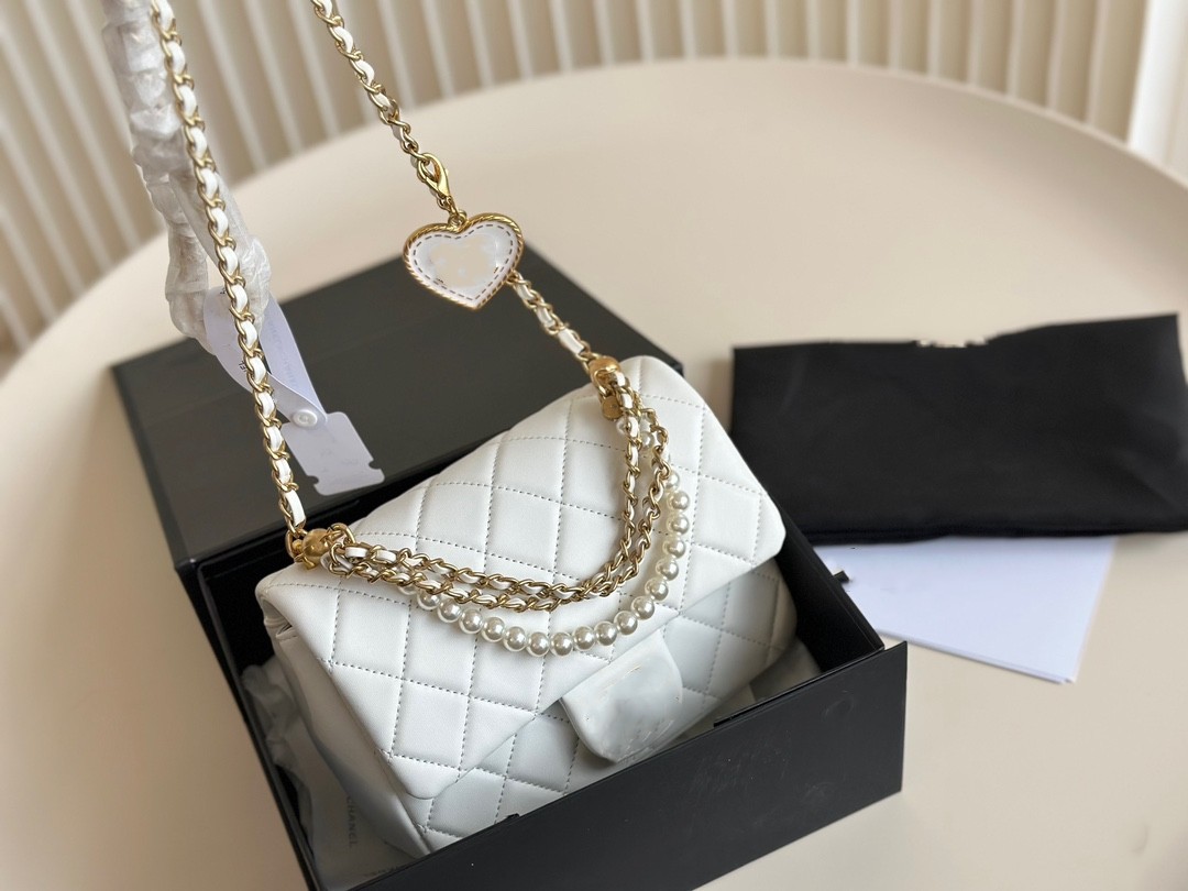 Designer de luxe 24pr Perl Fang Pangzi Chain Sac à main sacs à main pour femmes Sacllets de shopping