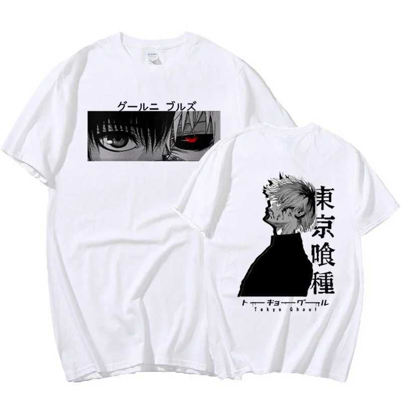 Damska koszulka Kaneki Ken T-shirt męsne spersonalizowane nadruk Letnie luźne T-shirtl2405
