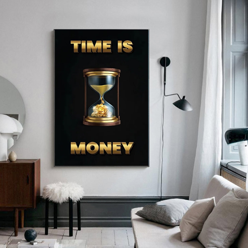 Monopoly miljonair geld canvas schilderij decoratieve motiverende citaat muur kunst poster cartoon figuur muurschildering home decor foto