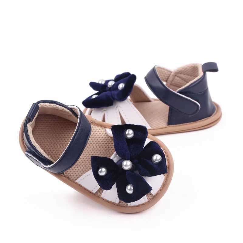 Sandali neonati neonati estivi sandali sandali bowknot perle morbide scarpe altra apertura le prime scarpe da cammino casual quotidianamente