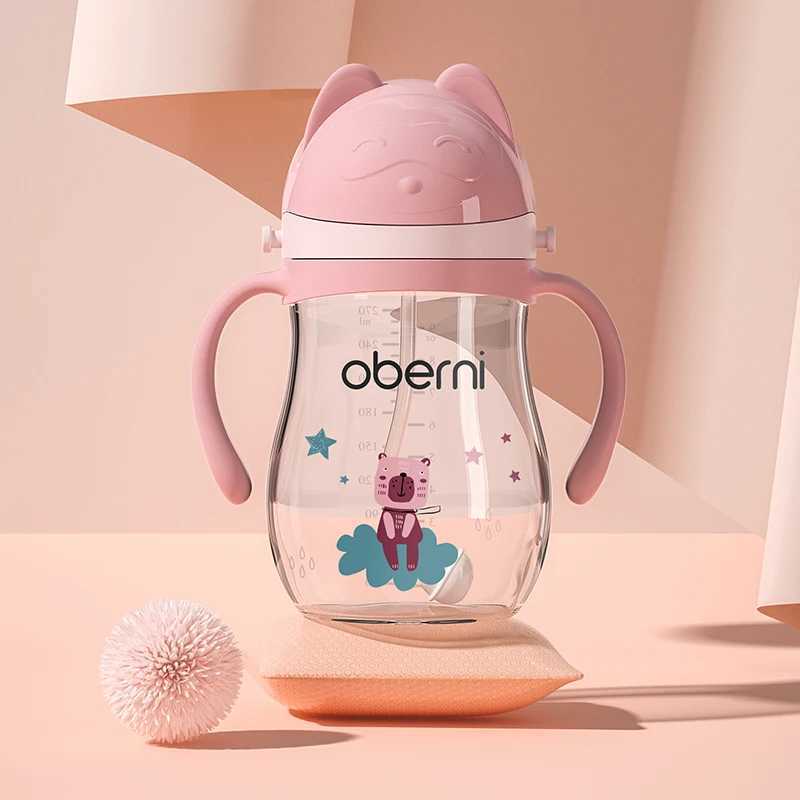 Чашки посуды Поучительская посуда Oberni Childrens Learning Water Bottle предоставляет детям гравитационный мяч и небольшую чашку питья с соломой, подходящей как для мальчиков, так и для девочек