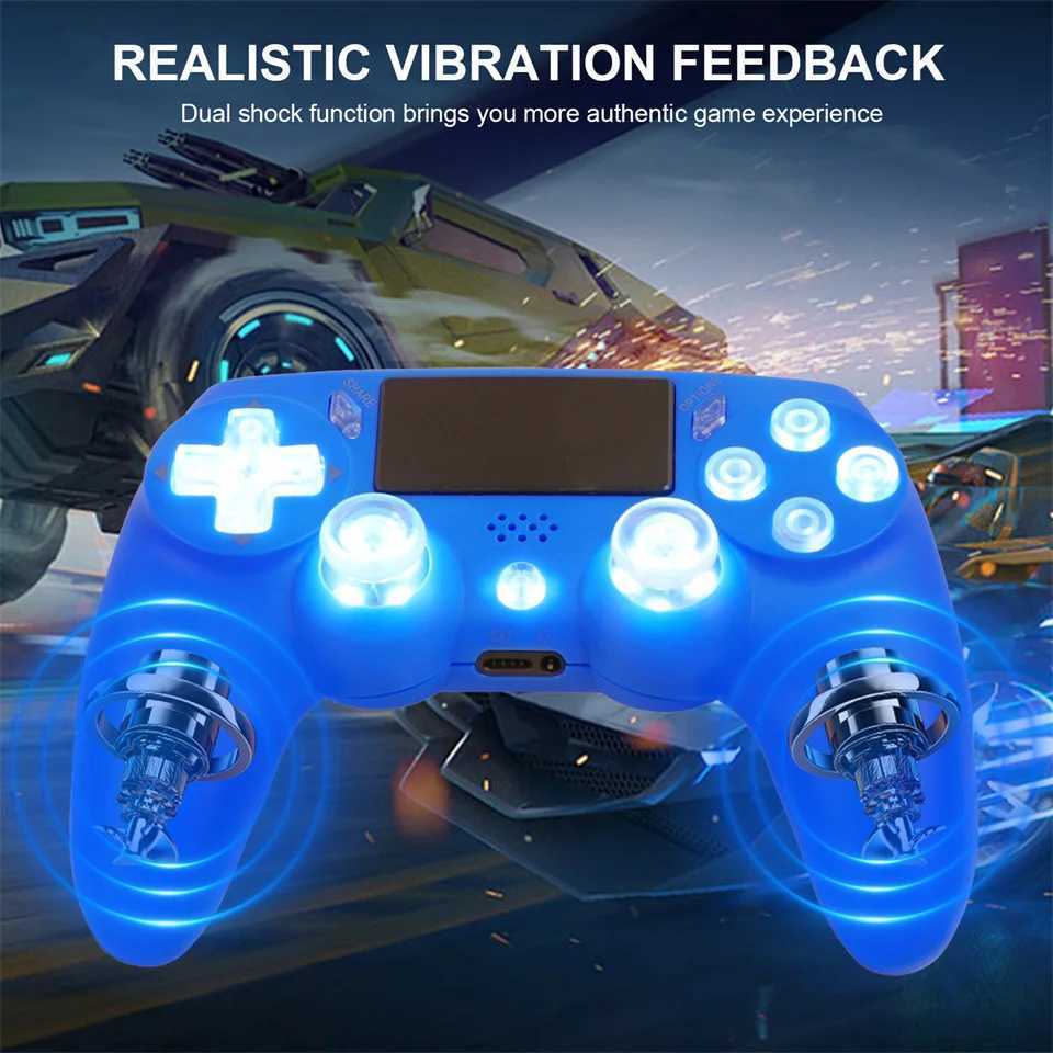 Rollers Joysticks Controlador sem fio Dual Vibração RGB Light Bluetooth Gamepad para Console de Jogo PC Joystick Win 7 8 10 J240507