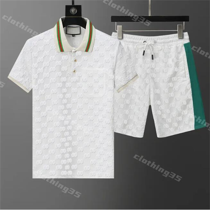 Heren Tracksuit Mens Short Set Polo Tracksuit Set Tracksuits Designer Polo Shirt Heren Shorts en T -shirt Set Mens Beach Tracksuits Summer Suits Shirts Shorts Sets#291