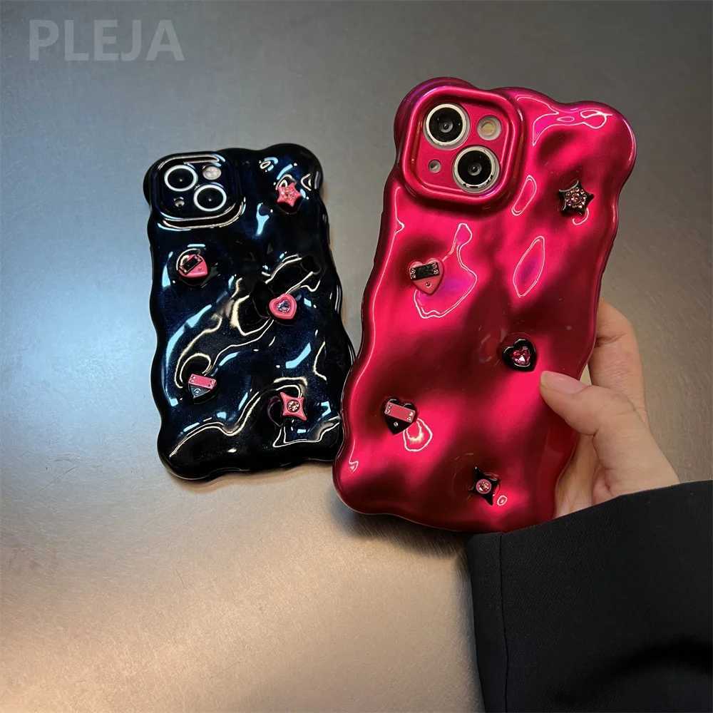 Mobiele telefoons mobiele telefoon zakjes luxe 3D -ster diamanten telefoonhoesje