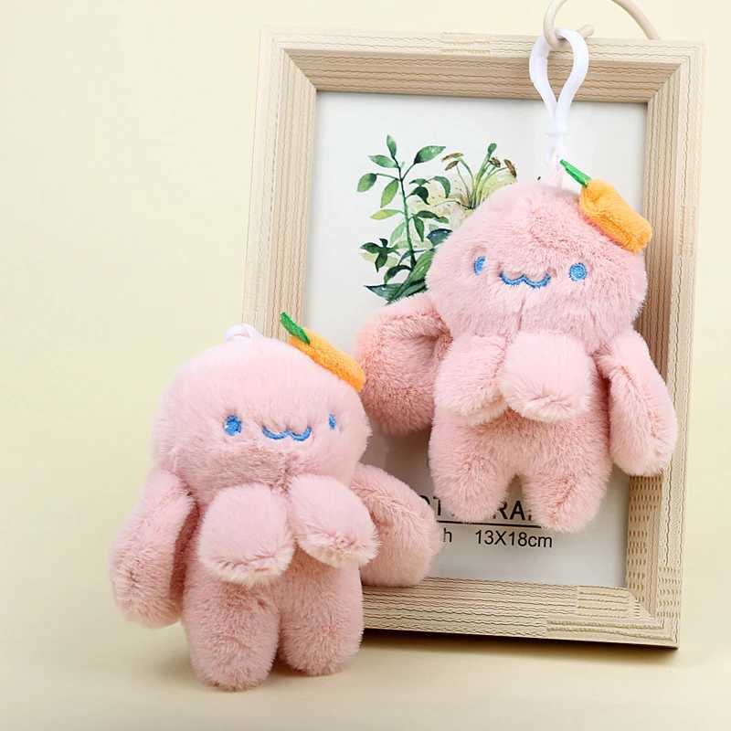 Kecheschains Lanyards Octopus lapin en peluche clé caricaturé animal en peluche sac pendent mignon jouet en peluche pour enfants cadeau décoration de maison pendentifs