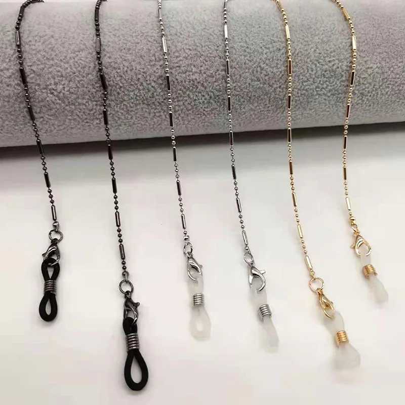 Óculos de moda da moda da moda de óculos de moda Cadeia de cofre de pista de barreira de cota de cofre de cofre-de-quedas com óculos de colar de gabinetes Chain de máscara de colar para mulheres presentes