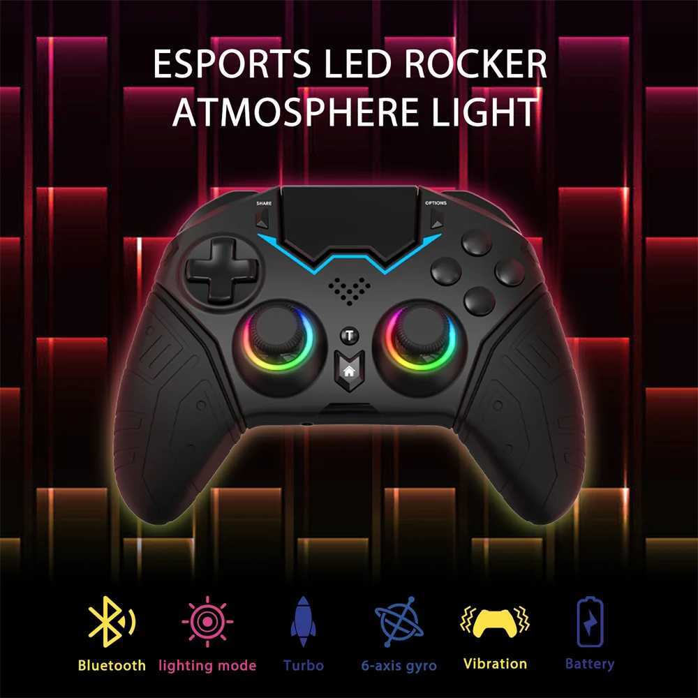 Rouleau adapté à PC iPhone Wireless Bluetooth Gaming Board Remote Programmable Turbo 6-Axe Gyroscope RGB Joystick J240507