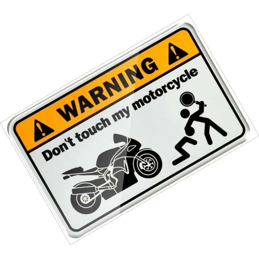 Atualizar novo aviso de novidade NÃO Toque em minha motocicleta Decal