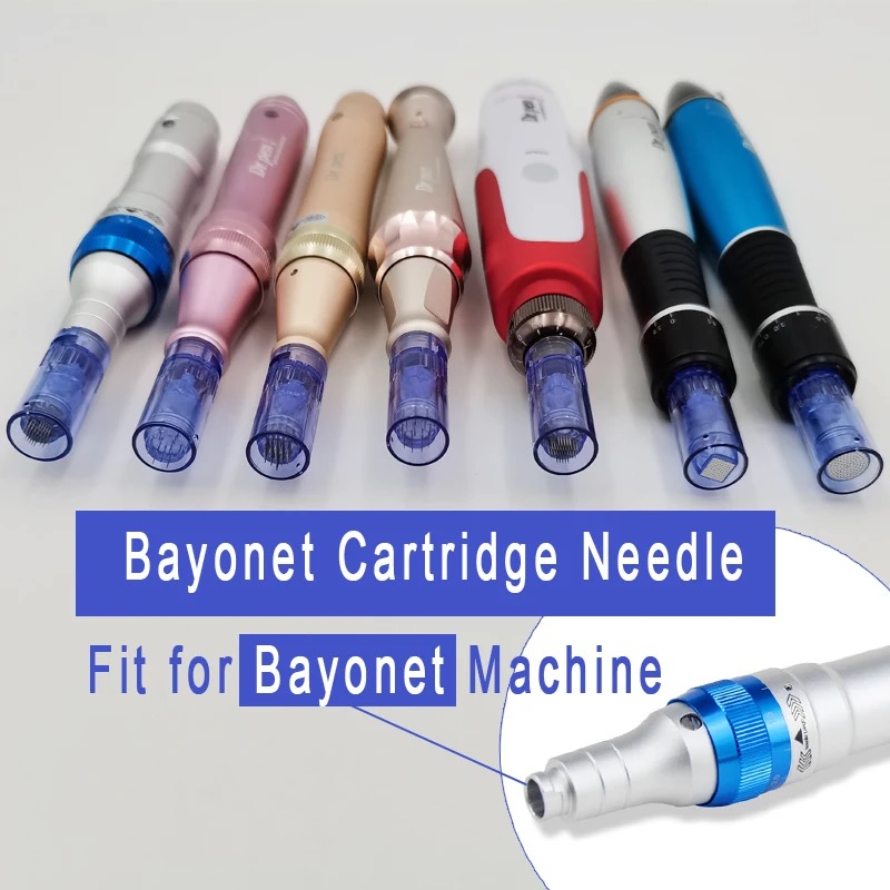 A6 DR PEN CARTRIDGE BAYONET BAYONET SLOT SLOT NEEDLE for A6 MicroNeedle Roller MicroNeedling for 1/3/5/7/9/12/24/36/42/Round Nano 3D 5D Tips
