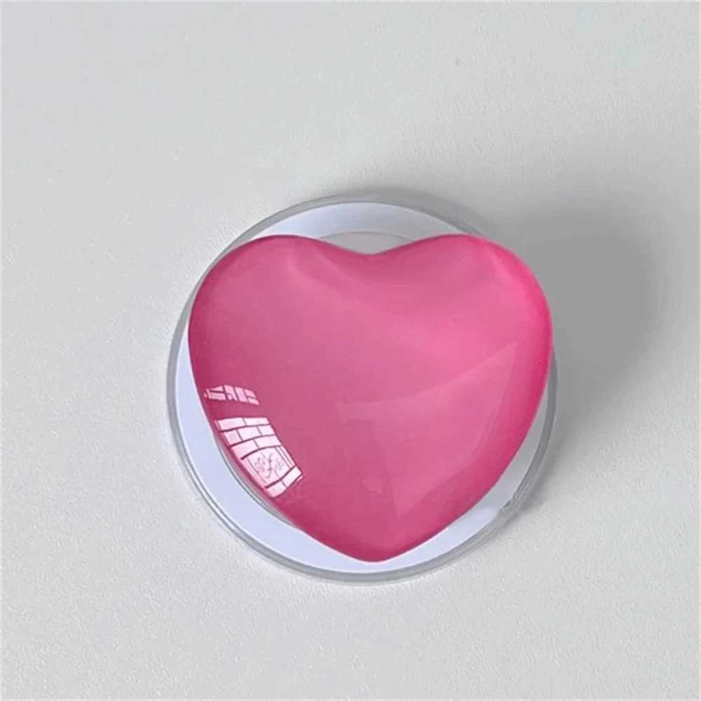 Mocowanie telefonu komórkowego uchwyty Koreańskie urocze 3d Love Heart for Magsafe magnetyczny telefon Griptok Grip Tok Stojak na bezprzewodowy wspornik do ładowania iPhone'a