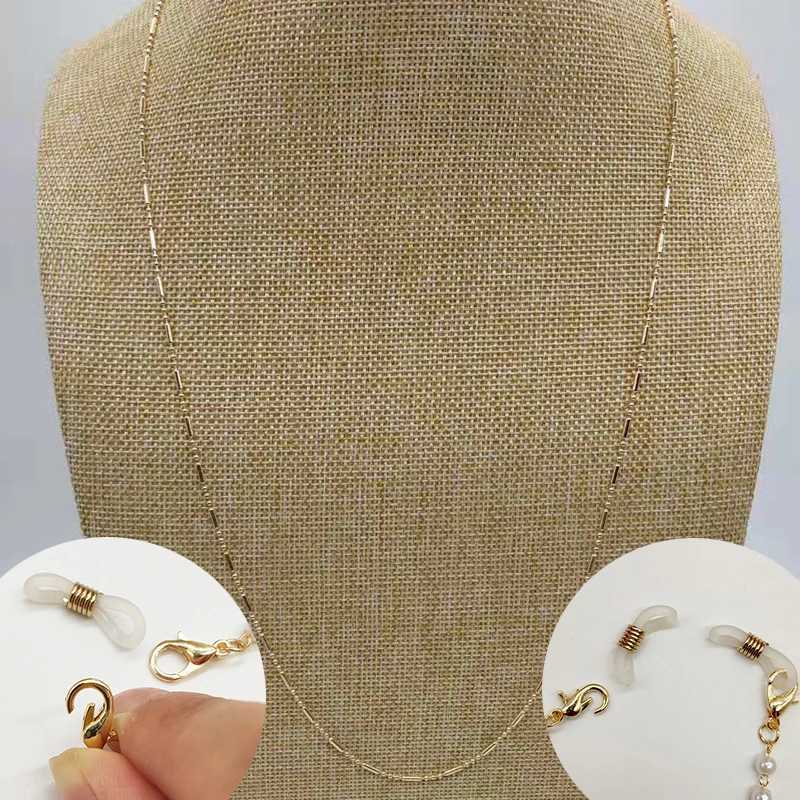 Eyeglasses chains Fashion Woman Sunglasses Chain Cylinder Bead Chain Anti-Falling Glasses Eyeglasses Cord Necklace Mask Chain for Women Gifts