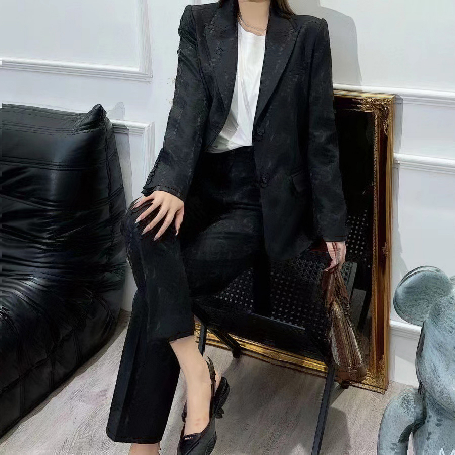 Designer Women Blazer Jacker Woman Classic Full Letters Fabric Premium Spring Autumn Autunno Nuovo Tops Rilasciato Pantaloni dimensioni SMXL