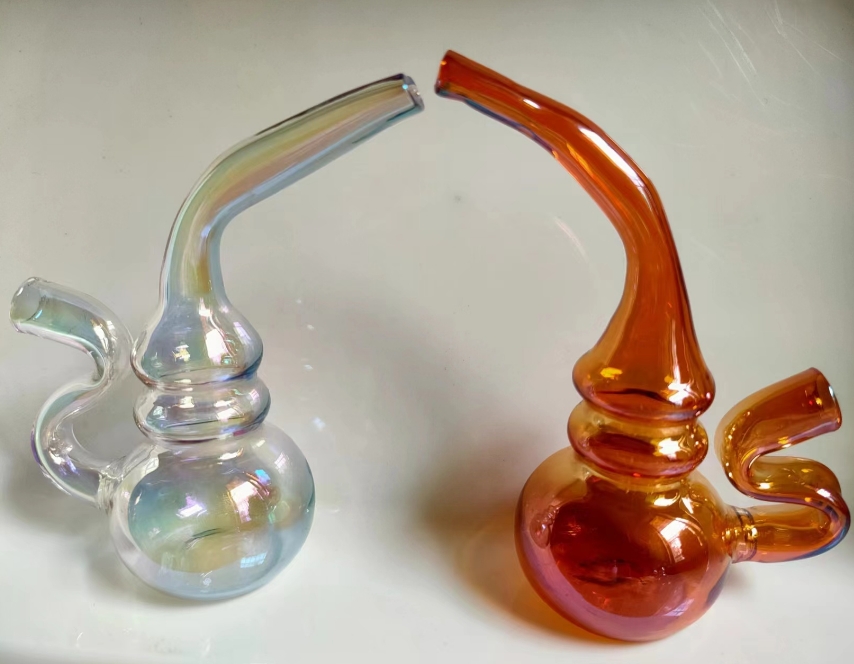 Mini Glass Gourd Hookah Water Bong Pipe 3.5 Inch Smoking Straw Tobacco Recycler Bongs Bubbler DAB Rigs