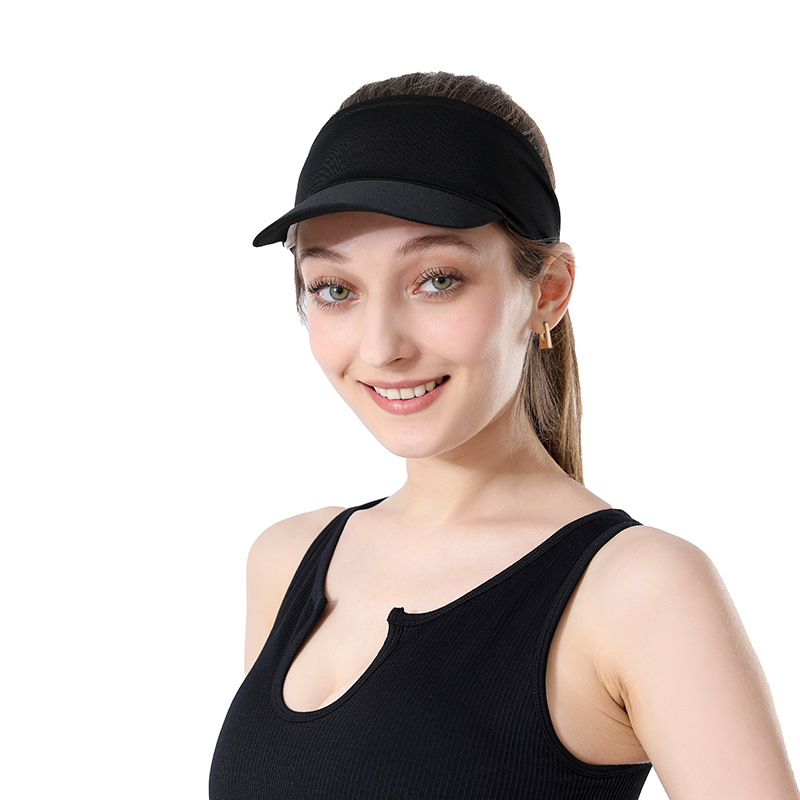 Al0yoga-218 Proteção solar, executando um hat hat hat esportes de cabelo feminino ao ar livre Hapsa solar portátil respirável