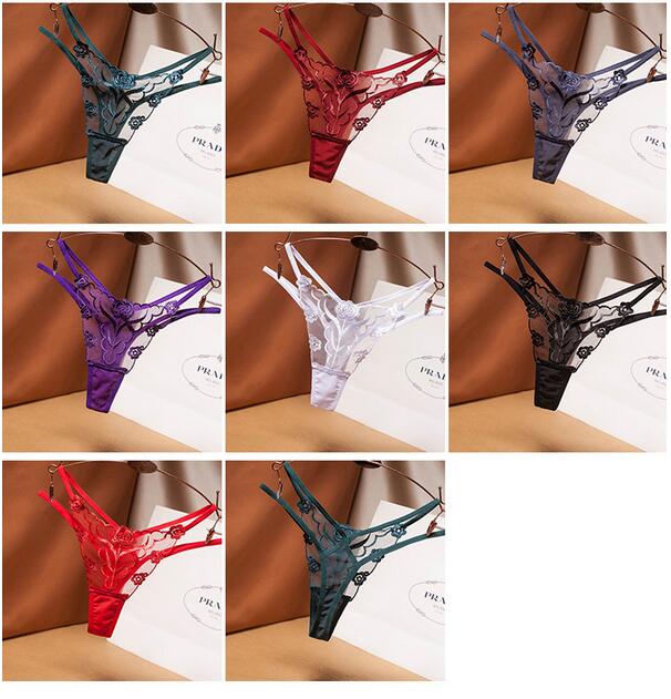 Summer Lady Underwear Coton Pure Coton confortable Breoutable Lace Flower Deisgng-String Triangle Pantalon Short Underwear Sexy Women Lingeries For Girls