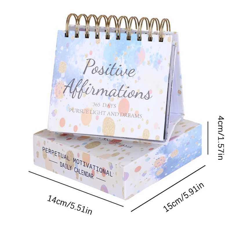 Calendrier Calendrier de bureau de motivation avec citations inspirantes Organisateur annuel Organisateur Calendrier DÉCORATIVE Cadeaux inspirants pour les amis