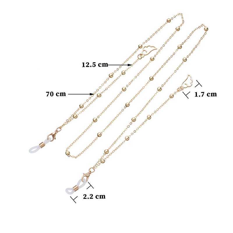 Brillenketten Frauen Retro Gold Silber Sonnenbrille Ketten Lanyards Brille Accessoires Sonnenbrille Lesebrille Schnurbrille Hängende Seil