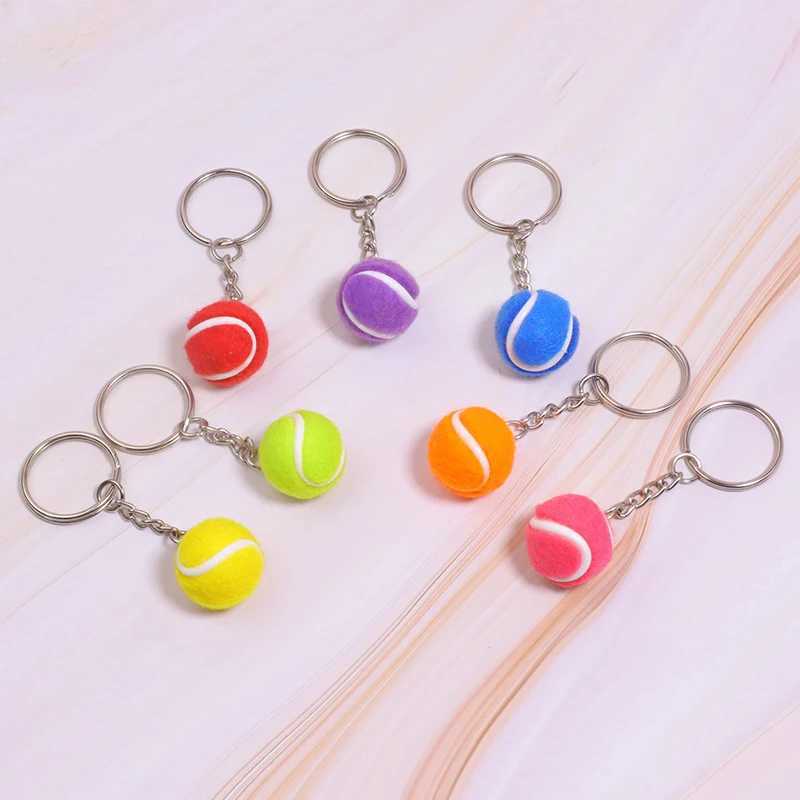 Keychains Lonyards Key Chain Tennis Ball Metal Keychain Car Chain Key Key Key Sports Chain Color Pendeur