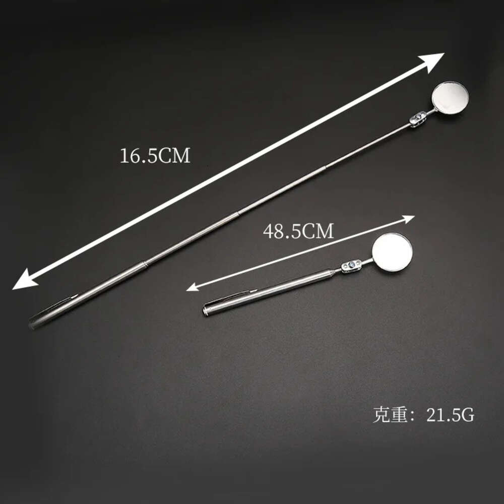 업그레이드 유지 보수 검사 미러 30mm 360 ° 접이식 텔레 스코픽 리플렉터 라운드 확장 자동차 각도 뷰 액세서리 액세서리 도구 베이스우스