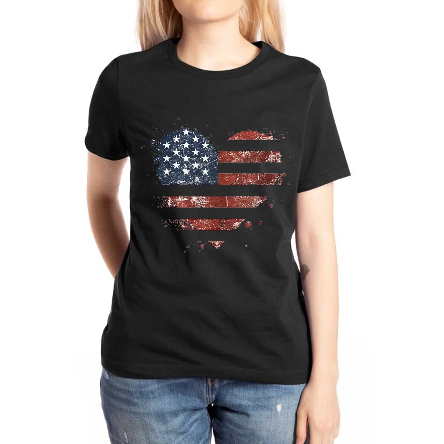 Koszulka damska American Retro T-shirts z lat 90. estetyczne topy z lat 90. drukowane topy modne i swobodne koszulki z krótkim rękawem2405