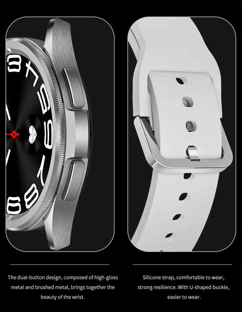 T5 Pro Smart Watch 6 Bluetoothコール音声アシスタント男性と女性の心拍数Samsung Android iOSの心拍数スポーツスマートウォッチ