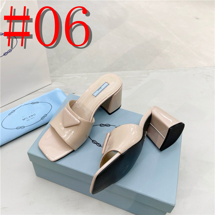 40model 2024 Designer Women Slippers Sandalen mode luxueuze driehoek platte slides slippers zomer echt lederen lederen buiten loafers badschoenen met doos maat 35-42