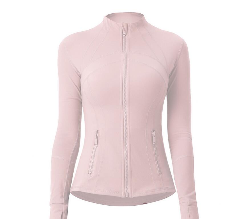 Veste mince, haut de définition pour femmes brossé à double face, ajustement sportif, veste à col à col à collier, veste de costume de yoga