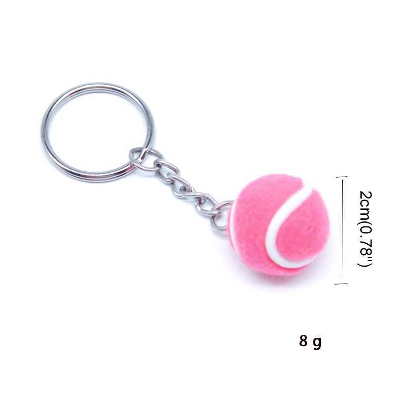 Keychains Lonyards Key Chain Tennis Ball Metal Keychain Car Chain Key Key Key Sports Chain Color Pendeur