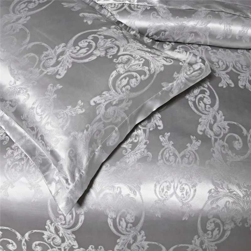 Set di biancheria da letto biancheria da letto di lusso Clarence jacquard giù copripiumino copripiumino copripiumino cover del piumino king size j240507