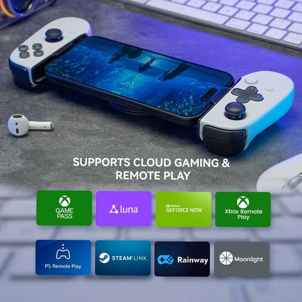 S Leadjoy M1C+Mobile Game Board Game Controller für iPhone 15 Android 3DS Simulator Cloud -Spiele mit Hall Effect Joystick J240507 geeignet