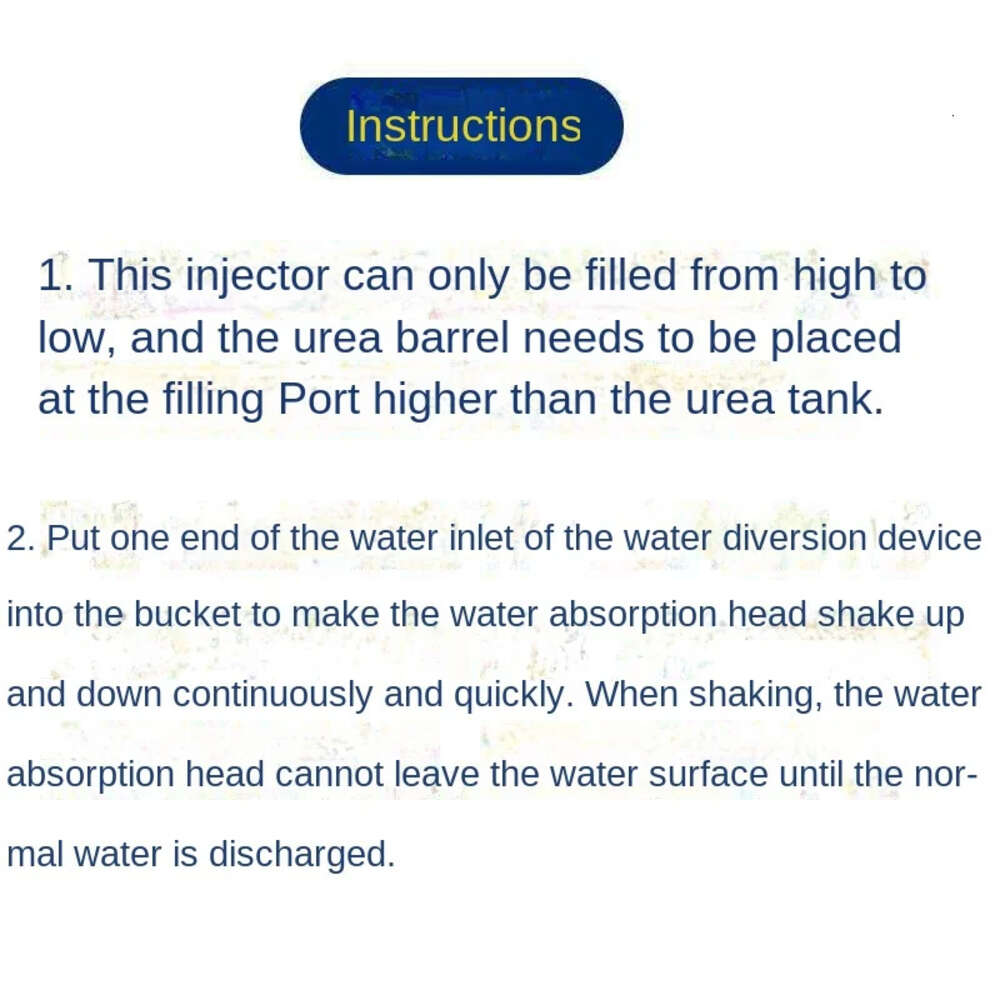 Amélioration du chariot d'eau de poisson de pêche Tesle pour la voiture pour urée Déflecteur en cuivre Siphon Changement d'aspiration Attachement de la tête