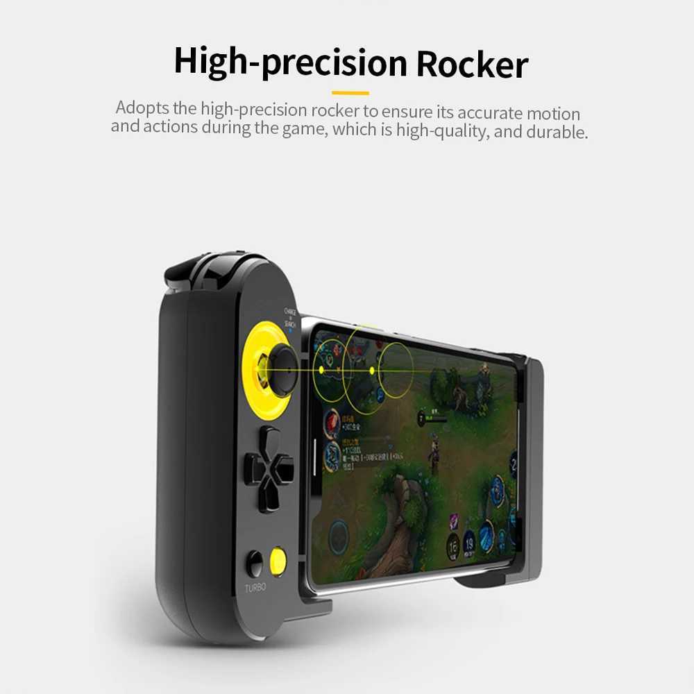 Oysticks IPEGA PG-9167ゲームハンドルBT 4.0ワイヤレスゲームパッド伸縮性ゲームコントローラーAndroid携帯電話/PC/タブレットJ240507用ジョイスティック