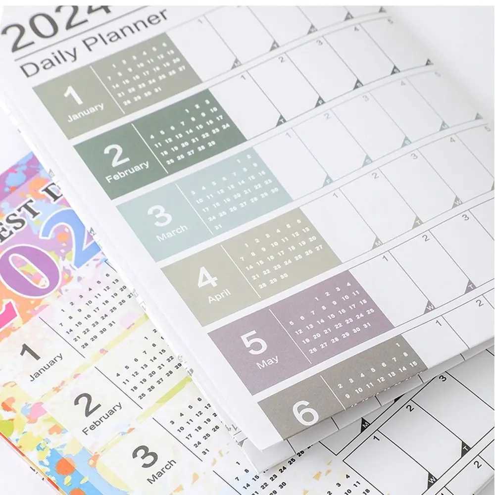 Kalender 2024 Kalender 2024 Wall -kalenderplanner om een lijst te maken Lijst gemakkelijk te gebruiken lichtgewicht jaarlijkse jaarlijkse planningsplanner