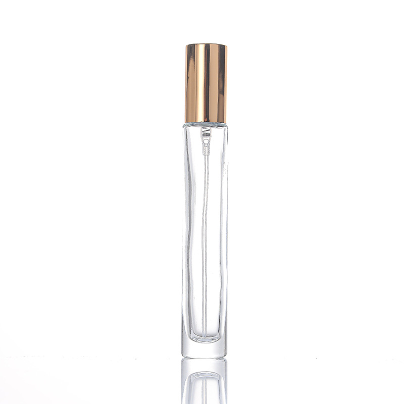 10 ml 0,33 oz parfumcilinder Dikke glazen spuitfles Zwart Verstuitling Duidelijke Ronde Parfum Fles bijvulbaar