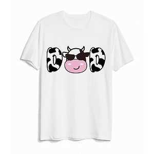 Abiti abbinati in famiglia mucca sacra sono un outfit abbinata famiglie baby un compleanno papà mamma sis bro tees look thirt tops vestiti di compleanno pagliaccio d240507