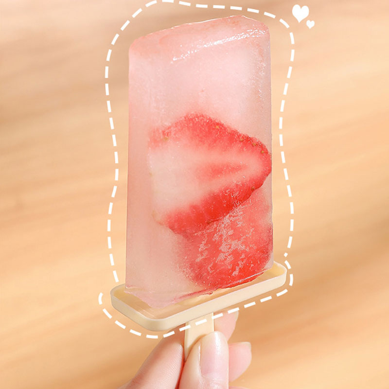 Herbruikbare ijsje Popsicle mal Diy pop -mal Zelfgemaakte bevroren dessert Ice Box Ice Lolly Mold Ice Cube Tray HW0244