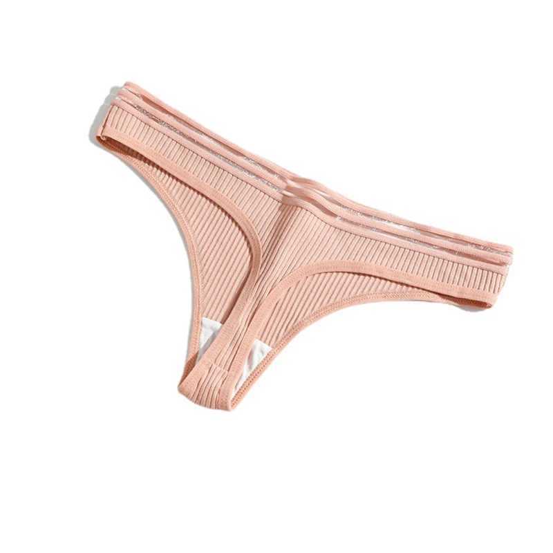 Frauenhöfen 4 Stück/Charge von Unterwäsche von Baumwoll -Tanga für Frauen sexy Ribbon Unterwäsche für Frauen Solid Color Unterwäsche für Frauenl2405