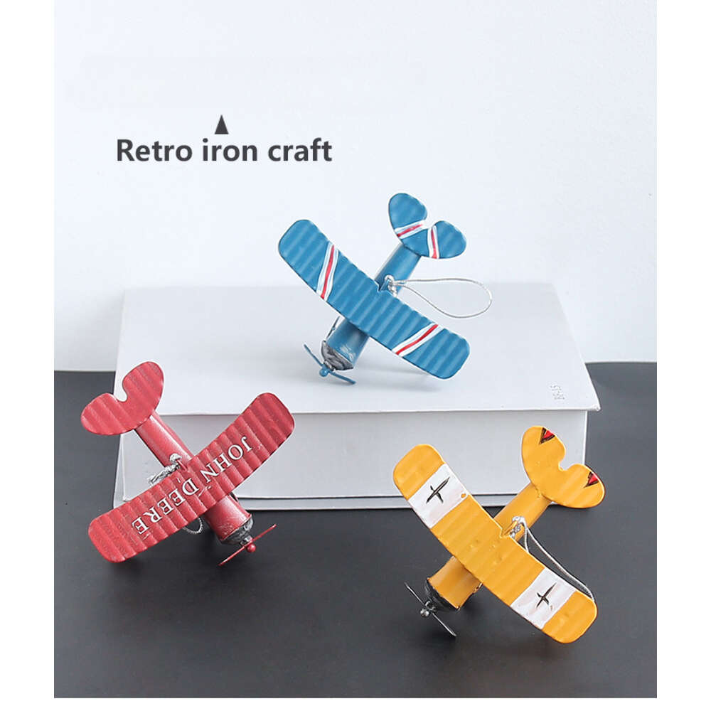 Atualizar nova arte de ferro vintage Modelo de aeronave criativo Crafts Crafts Decorativa Decoração de Interior do Carro