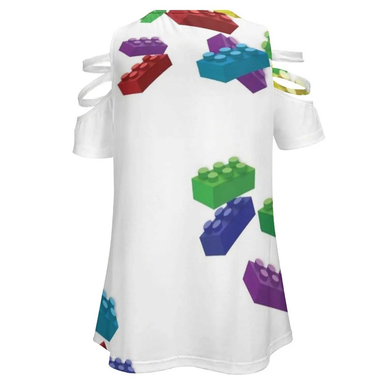 T-shirt féminin tombant legos 2 femmes zipper sexy