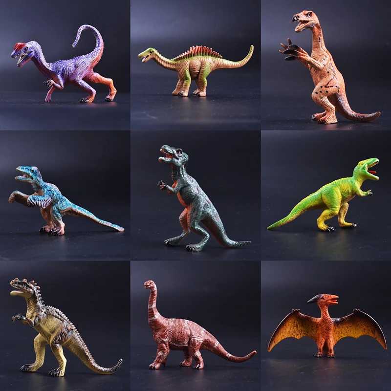 Autres jouets 24 styles de modèles dinosaures jouets Jurassic Tyrannosaurus Rex Triceratops Brontosaurus Boy Christmas Giftl240502