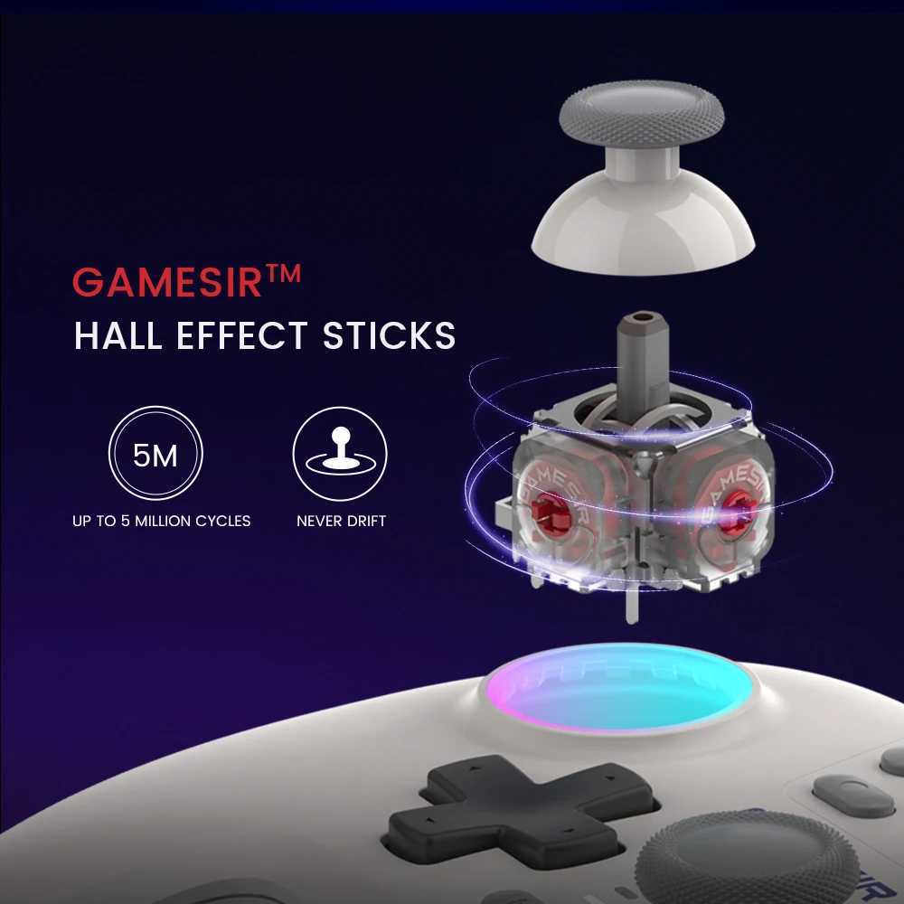 Sticks Gamesir Nova Switch Controller Wireless Game Board met Hall Effect geschikt voor Nintendo Switch iPhone Android PC Joystick J240507